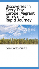discoveries in every day europe vagrant notes of a rapid journey_cover