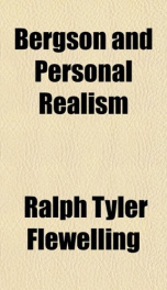 bergson and personal realism_cover