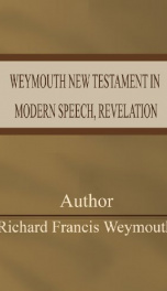 Weymouth New Testament in Modern Speech, Revelation_cover
