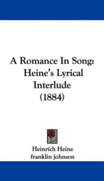 a romance in song heines lyrical interlude_cover