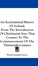 an ecclesiastical history of ireland from the introduction of christianity into_cover