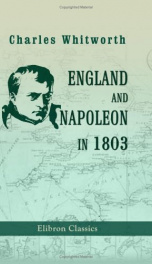 england and napoleon in 1803 being the despatches of lord whitworth and others_cover