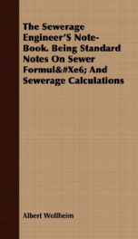 the sewerage engineers note book being standard notes on sewer formul and se_cover