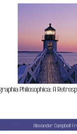 biographia philosophica a retrospect_cover