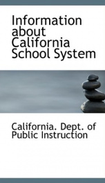 information about california school system_cover