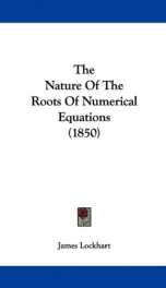 the nature of the roots of numerical equations_cover