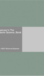 Spenser's The Faerie Queene, Book I_cover