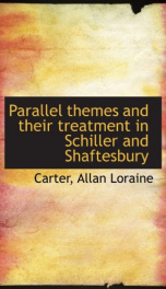 parallel themes and their treatment in schiller and shaftesbury_cover