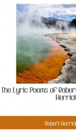 the lyric poems of robert herrick_cover
