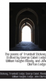 the poems of trumbull stickney_cover