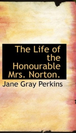 the life of the honourable mrs norton_cover