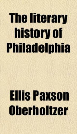 the literary history of philadelphia_cover