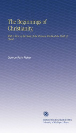 the beginnings of christianity with a view of the state of the roman world at_cover