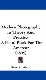 modern photography in theory and practice a hand book for the amateur_cover