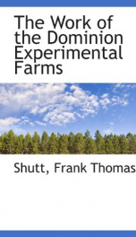 the work of the dominion experimental farms_cover