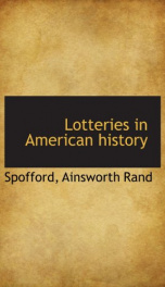 lotteries in american history_cover