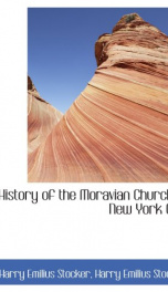 a history of the moravian church in new york city_cover