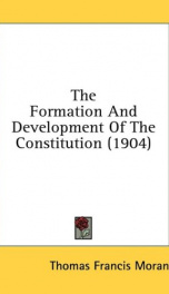 the formation and development of the constitution_cover