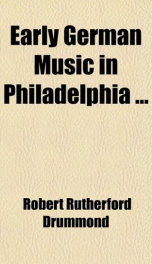 early german music in philadelphia_cover