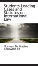students leading cases and statutes on international law_cover