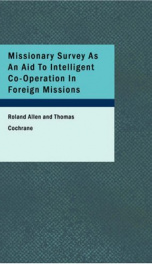 Missionary Survey As An Aid To Intelligent Co-Operation In Foreign Missions_cover