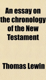 an essay on the chronology of the new testament_cover