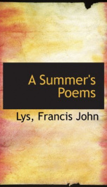 a summers poems_cover