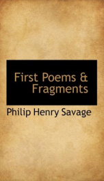 first poems fragments_cover