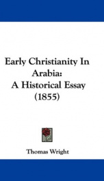 early christianity in arabia a historical essay_cover