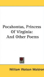 pocahontas princess of virginia and other poems_cover