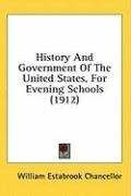 history and government of the united states for evening schools_cover