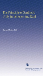 the principle of synthetic unity in berkeley and kant_cover