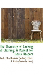 the chemistry of cooking and cleaning a manual for house keepers_cover
