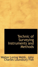 technic of surveying instruments and methods_cover