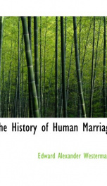 the history of human marriage_cover