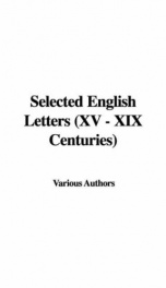 Selected English Letters (XV - XIX Centuries)_cover