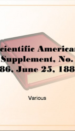 Scientific American Supplement, No. 286, June 25, 1881_cover