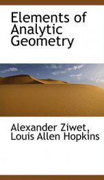 elements of analytic geometry_cover