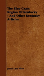 the blue grass region of kentucky and other kentucky articles_cover