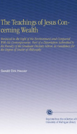 the teachings of jesus concerning wealth_cover