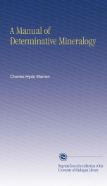 a manual of determinative mineralogy_cover