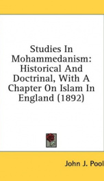 studies in mohammedanism historical and doctrinal with a chapter on islam in_cover