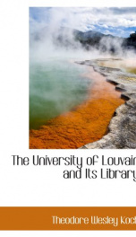 the university of louvain and its library_cover