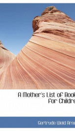 A Mother's List of Books for Children_cover
