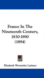 France in the Nineteenth Century_cover