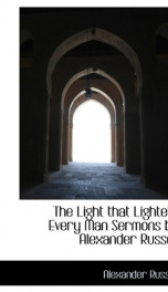 the light that lighteth every man sermons by alexander russell_cover