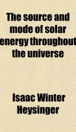 the source and mode of solar energy throughout the universe_cover
