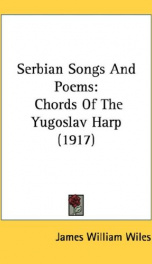 serbian songs and poems chords of the yugoslav harp_cover