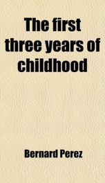 the first three years of childhood_cover