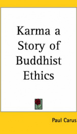 karma a story of buddhist ethics_cover